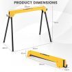 Pack of 2 Folding Sawhorses with Convenient Handle and  Lightweight Tool Stands for Indoor/Outdoor Use