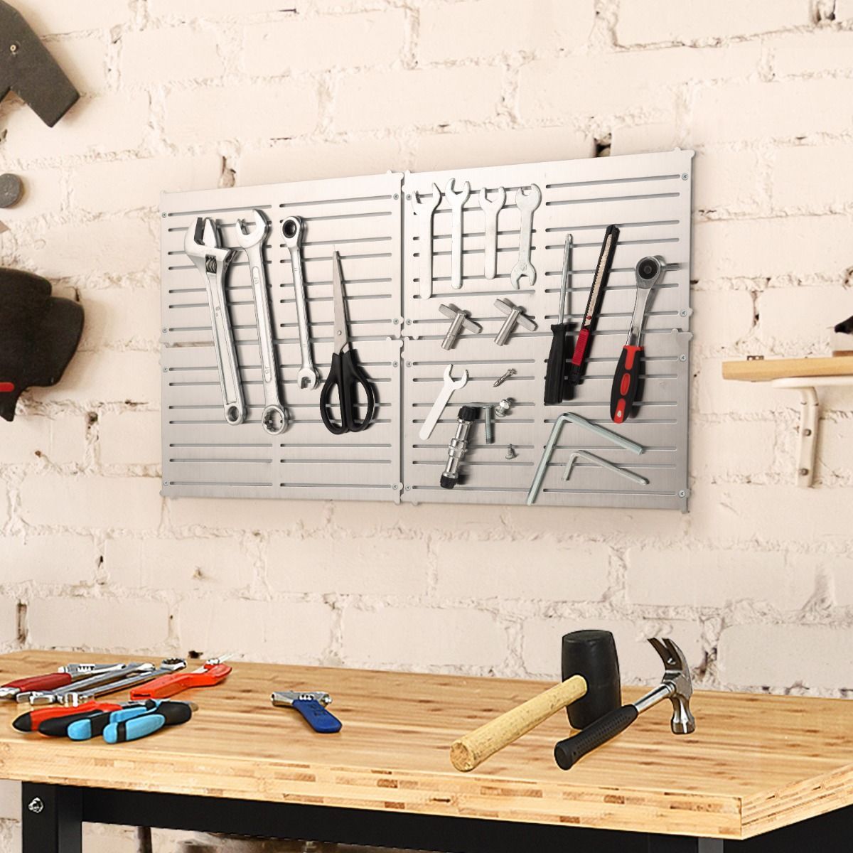 4 Pieces Magnetic Tool Organizers with 32 Strong Magnetic Strips