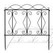 4 Pieces Decorative Garden Fence with Interlock Design for Path