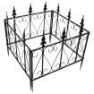 Metal Decorative Fence with Interlocking Design for Garden