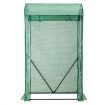 Walk-in Garden Greenhouse with Roll-up Door for Vegetables & Flowers