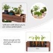 3 Tier Wooden Flower Rack with Water-saving Design For Indoor Outdoor