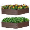 HDPE Raised Garden Bed with 2 Configurations of Rectangular and Hexagon