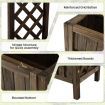 Garden Elevated Planter Box with Storage Shelf for Outdoor