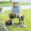 Foldable Gardener Stool with EVE Pad & Tool Bag for Outdoor Use