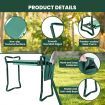 Foldable Gardener Stool with EVE Pad & Tool Bag for Outdoor Use