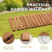 245 cm x 43 cm Outdoor Wood Pathway for Garden, Backyard, Seaside, Beach