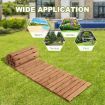 245 cm x 55 cm Weatherproof Wood Boardwalk for Garden, Backyard, Wedding