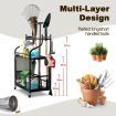 Garden Tool Organizer with Storage Bag for Long Handle Tool Storage