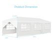 Waterproof Gazebo Tent with 6 Removable Side Panels for Party