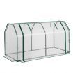 Portable Greenhouse with Roll-Up Zippered Door for Garden