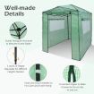 Walk-In Greenhouse Garden Shed Plant Storage Green House Pop-Up Windows