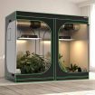 242 cm x 122 cm x 201 cm Grow Tent, Reflective Mylar Tent with Floor Tray, Storage Bag