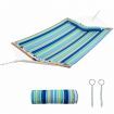 Outdoor Portable Quilted Fabric Hammock with Detachable Pillow (without Stand)