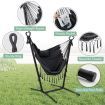 Adjustable Hanging Chair with Phone Holder for Indoor & Outdoor Use