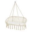 2 Person Hammock Chair with Hanging Cotton Ropes for Living Room & Patio