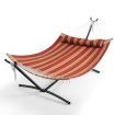 Outdoor Hammock with Detachable Pillow for Patio & Beach