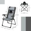 Folding Recliner Chair with 7-Position Adjustable Backrest