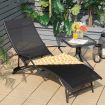 Foldable Chaise Lounge Chairs with 5-level Adjustable Backrest for Backyard