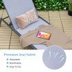 6-Position Outdoor Adjustable Chaise Lounge Chair for Poolside & Backyard