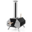 12 Inch Outdoor Wood Fired Pizza Oven with Foldable Legs & Thermometer