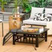 3 in 1 Fire Pit with Spark Screen Cover