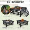 3 in 1 Fire Pit with Spark Screen Cover