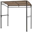 Patio Barbecue Canopy with Serving Shelf and Storage Hooks for Garden