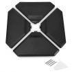 4 Pieces Cantilever Umbrella Base with Concave Handles