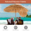 2m Thatch Umbrella Tilting Outdoor Beach Patio Sun Shelter Parasol