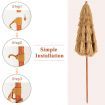 2m Thatch Umbrella Tilting Outdoor Beach Patio Sun Shelter Parasol