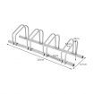 4 Bike Stand Rack Bicycle Storage