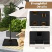 Heavy-Duty Water & Sand Filled Umbrella Stand for Pool