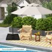 Heavy-Duty Water & Sand Filled Umbrella Stand for Pool