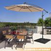 4Pcs 13L Cantilever Offset Patio Umbrella Base