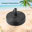 Round Fillable Umbrella Base Stand for Patio Market Table Umbrella