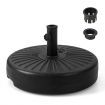 50 cm Fillable Round Umbrella Base Stand with 18 L Weight Capacity