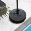 50 cm Fillable Round Umbrella Base Stand with 18 L Weight Capacity