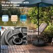 56 cm Fillable Round Umbrella Base Stand with 26 KG Weight Capacity