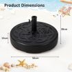 56 cm Fillable Round Umbrella Base Stand with 26 KG Weight Capacity