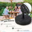 56 cm Fillable Round Umbrella Base Stand with 26 KG Weight Capacity