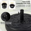 56 cm Fillable Round Umbrella Base Stand with 26 KG Weight Capacity