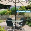 14KG Outdoor Umbrella Base Fit Umbrella Poles 38/48MM for Patio