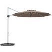 Round Cantilever Umbrella with Heavy-Duty Aluminum Pole for Garden