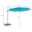 Round Cantilever Umbrella with Heavy-Duty Aluminum Pole for Garden