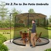 2.7-3m Outdoor Umbrella Mesh Screen Cover