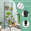 3-Tier Hanging Plant Stand with 3-tier Shelves for Living Room