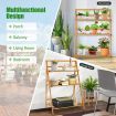 Folding Bamboo Plant Stand for Garden