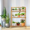 Folding Bamboo Plant Stand for Garden