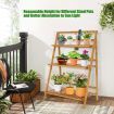 Folding Bamboo Plant Stand for Garden